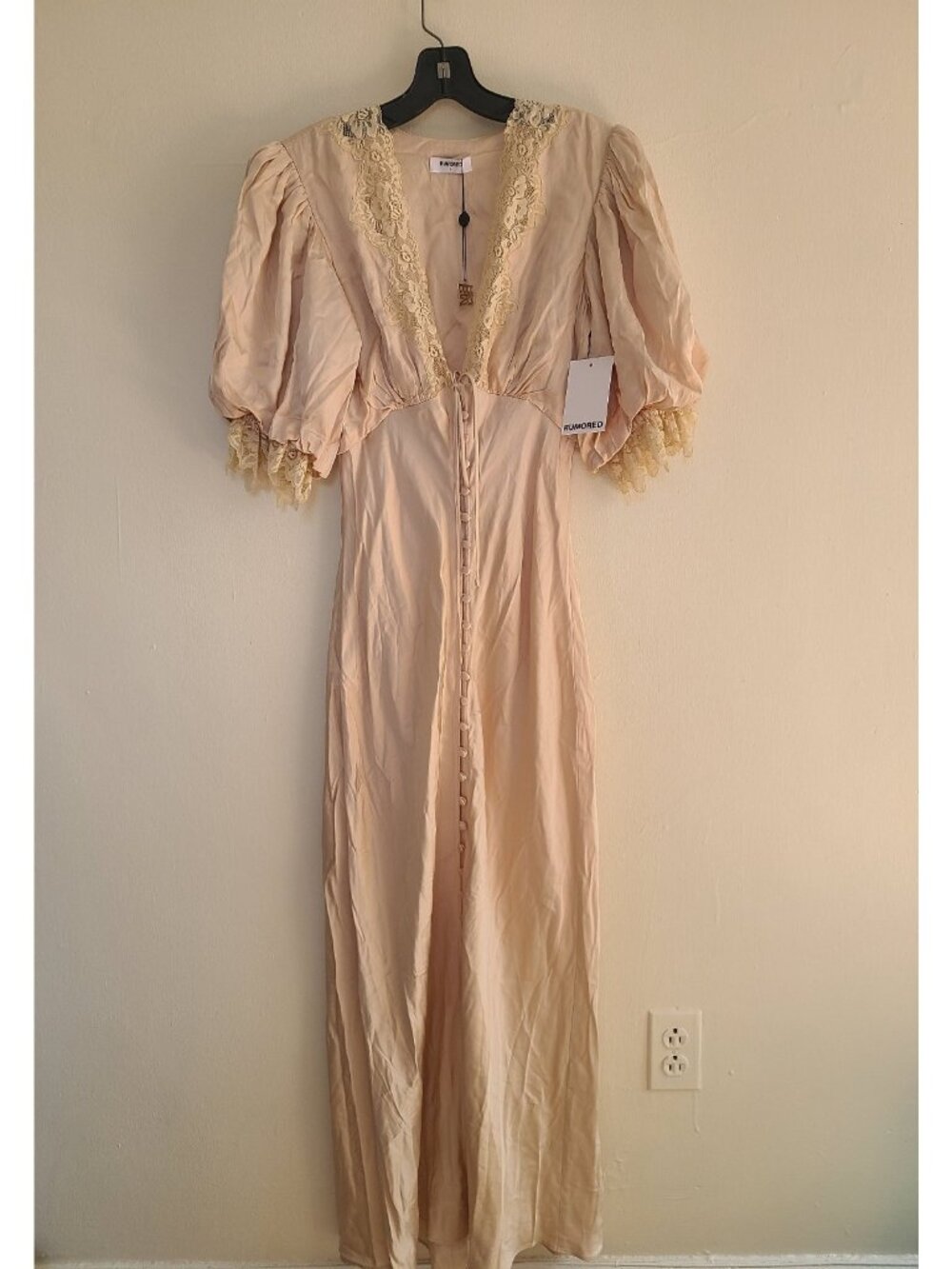 NWT Honey Duster Maxi Dress Ivory Size S
